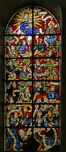 Window depicting Tree of Jesse by French School